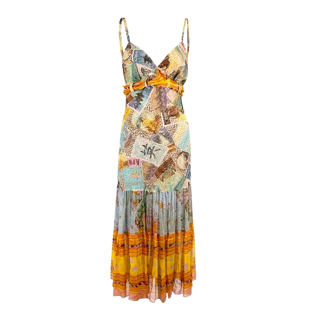 Vintage Diane Von Ferstenberg Silk Chiffon dress, size 6